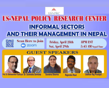 Webinar on Informal Sectors and their management in Nepal